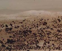 Wüste III, Mischtechnik auf Leinwand, 30x80 cm