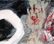 o.T., 30x30 cm, Acryl, Mischtechnik