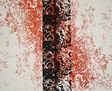 Tiefenrausch II, Serie "darfs ein bisschen meer sein", Siebdruck, 70x100 cm