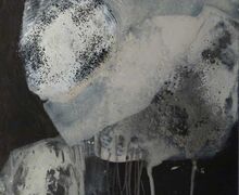 Rotation II, Acryl, Mischtechnik auf Holz, 30 x 30 cm