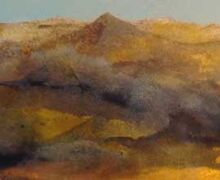 Wüste I, Mischtechnik auf Leinwand, 40x120 cm